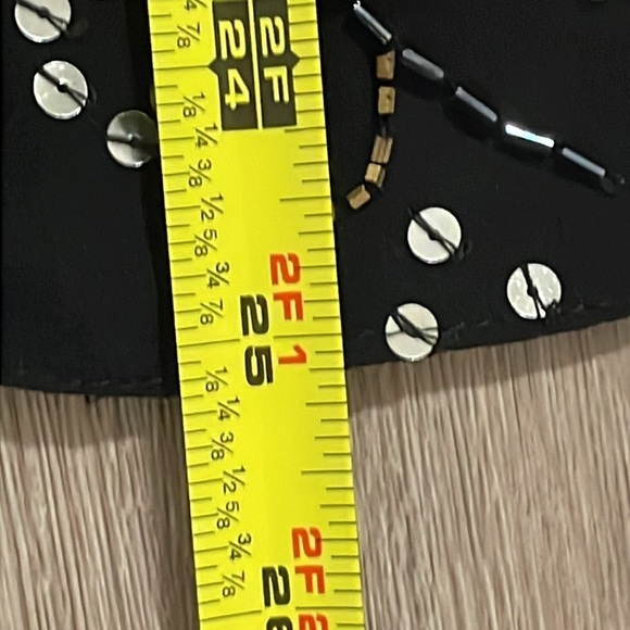 Chico’s Women’s Kimono Cardigan Large Black Beaded Coastal Grandma Contemporary - Picture 12 of 12